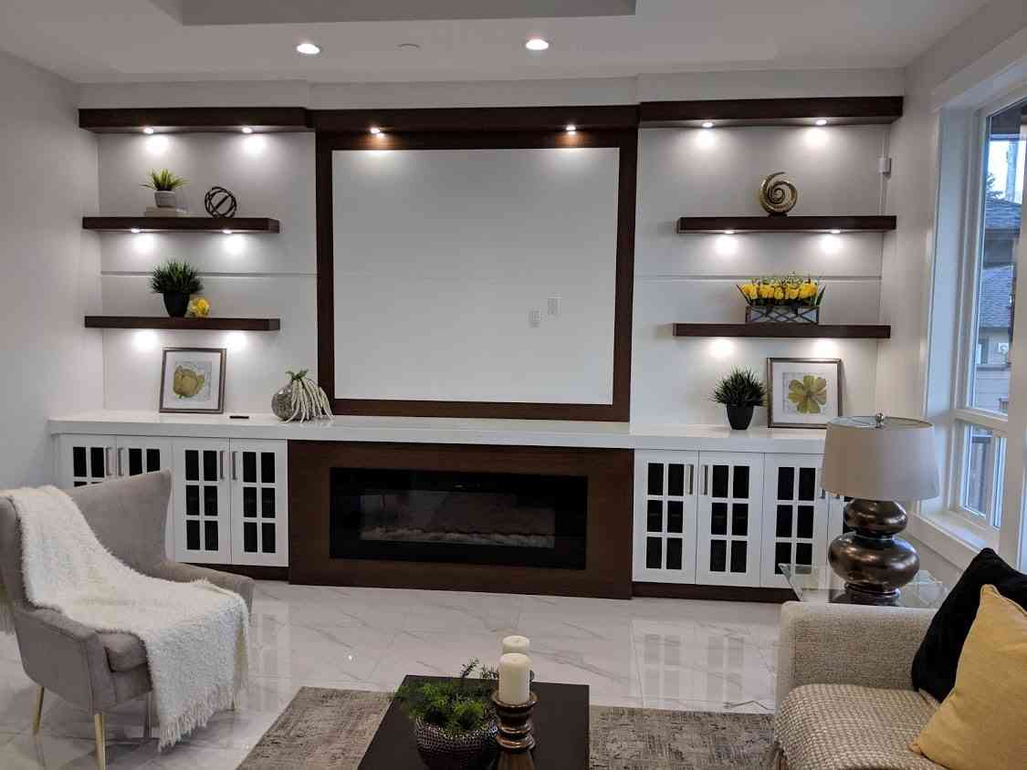 Finished kitchen interior by Keon Construction